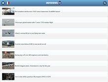 Tablet Screenshot of aeronewstv.com